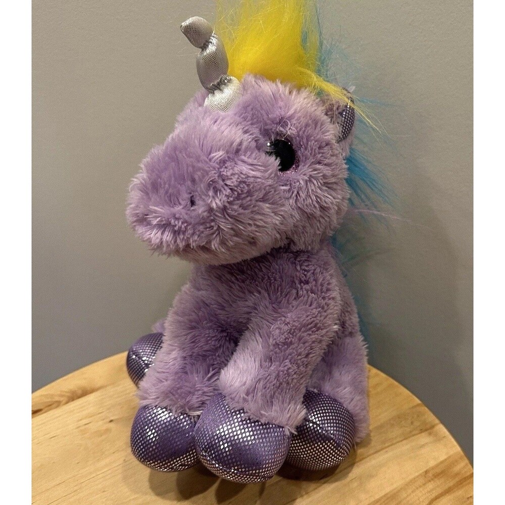 Aurora Electra Unicorn Plush Sparkle Tales Purple Rainbow Stuffed Animal Magic